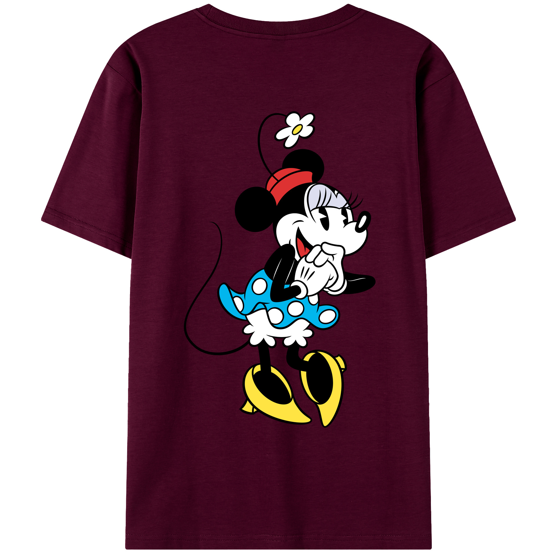 （画像用） ミッキーマウス Mickey Mouse レディース半袖Tシャツ(バックプリント)